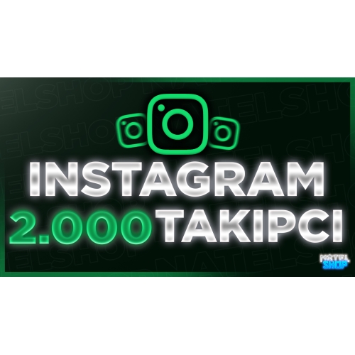  ⭐KALİTELİ INSTAGRAM 2.000 GERÇEK TAKİPÇİ⭐